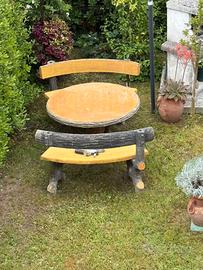 ARREDAMENTO da GIARDINO  MURATURA EFF.LEGNO