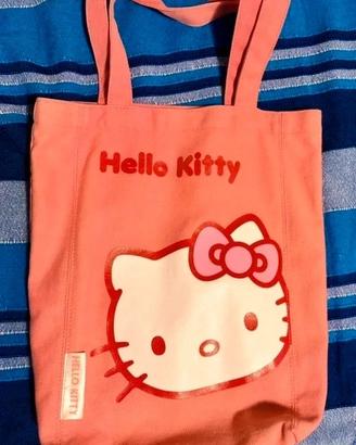 Shopper tote bag e portamonete Hello Kitty