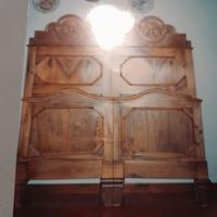 letto matrimoniale liberty noce biondo 