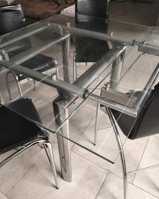 tavolo+sedie "High top" alti-set 2pouf+1 apribile 