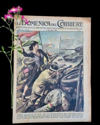 La Domenica del Corriere 11 novembre 1956 Val Susa