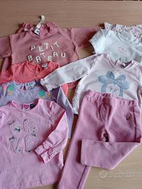 Lotto abbigliamento bambina 9-12 mesi