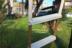 Scaletta amovibile 3 gradini alluminio