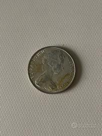 Moneta argento Australia 50 cents 1966