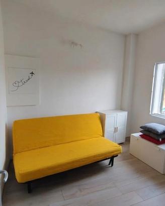 Divano letto 3 posti IKEA NYHAMN con fodera gialla