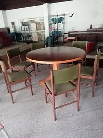 Tavolo più 6 sedie anni'60 