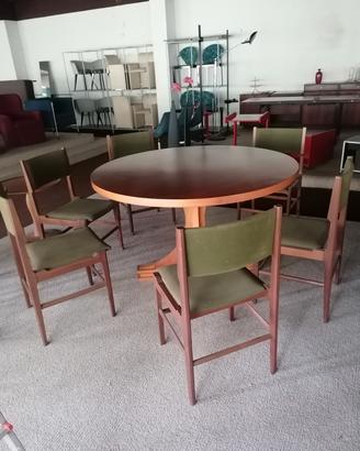 Tavolo più 6 sedie anni'60 