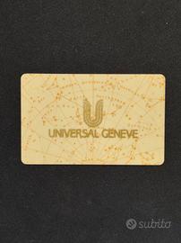 CARTA CARD GARANZIA  OROLOGI UNIVERSAL GENEVE 