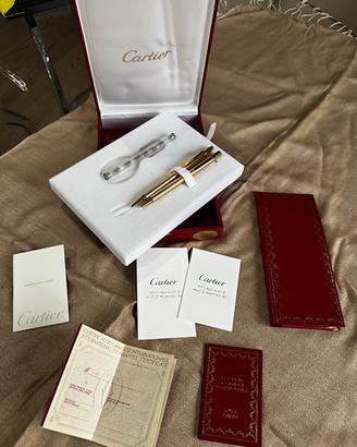 CARTIER - set penna e portamine Must II anni 90