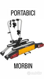 PORTABICI NUOVO 2 POSTI DA GANCIO TRAINO BY MORBIN