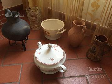 VAso antico messicano terracotta fatta a mano arti