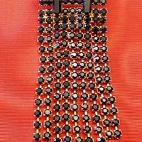 Spilla 9 pendenti con granati anni '50