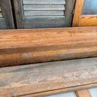 Tettoia in legno massello di pino giallo