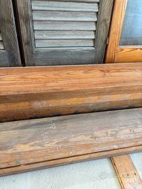 Tettoia in legno massello di pino giallo