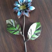 Fiore in ferro battuto con gancio