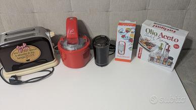 Tostapane, gelatiera, macina caffé e altro