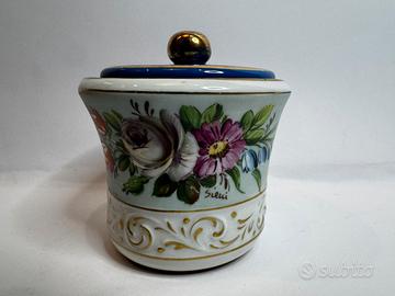 Contenitore Vintage Sieni - ceramica artistica ITA