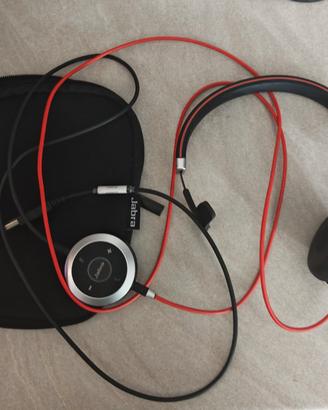 Jabra Evolve 40 MS mono headset USB A con custodia