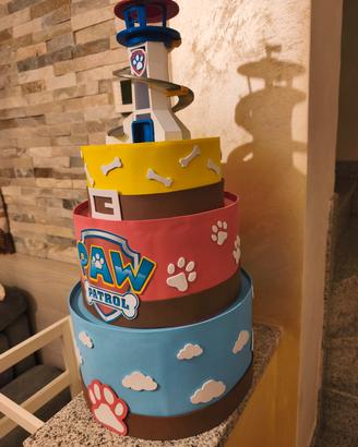 torta scenografica Pow Patrol