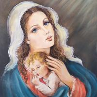 QUADRO MADONNA CON BAMBINO