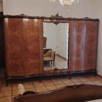 Letto e armadio in stile Chippendale