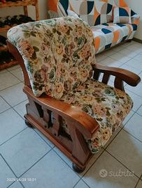 poltrona legno massiccio di faggio
