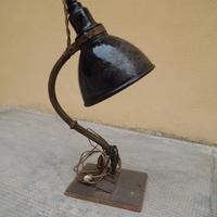 Lampada da tavolo anni '50 paralume nero
