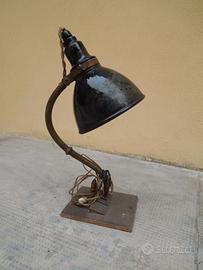Lampada da tavolo anni '50 paralume nero