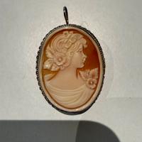 Cammeo artigianale spilla/ciondolo