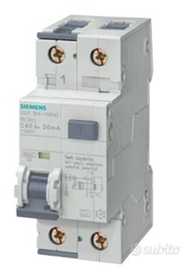 magnetotermico differenziale siemens 16A tipo f