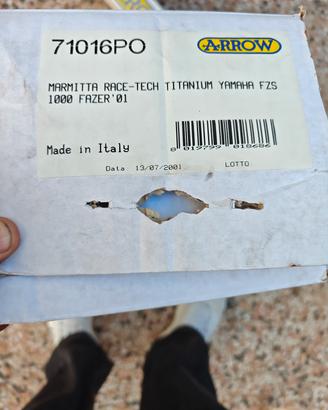 Scarico completo Arrow per Yamaha Fazer 1000 in ti