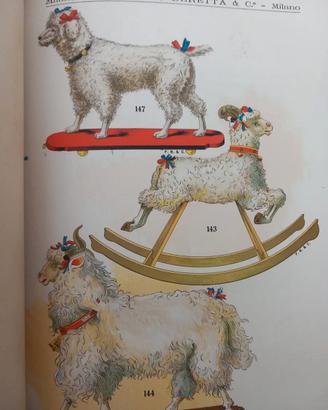 Antico catalogo giocattoli Francesco Beretta, 1892