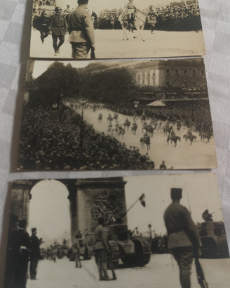 3 cartoline Post Card 1919 Paris