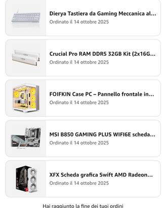 pc già montato  o  pezzi singoli 