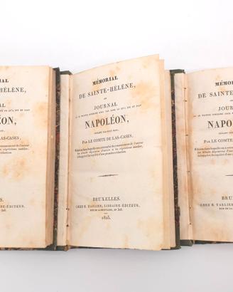 Libro Antico Memorial Sainte Helene Napoleon 1825