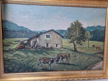 quadro 40 x 60 a olio di m. buizza