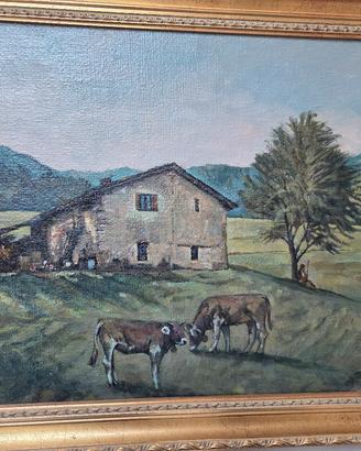 quadro 40 x 60 a olio di m. buizza