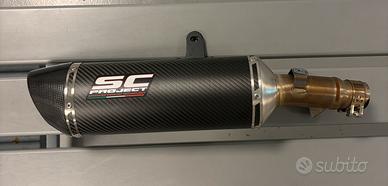 Terminale SC PROJECT OVAL CARBONIO(omologato)