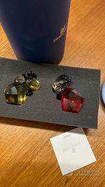 Coppia mucche ape/ coccinella Swarovski