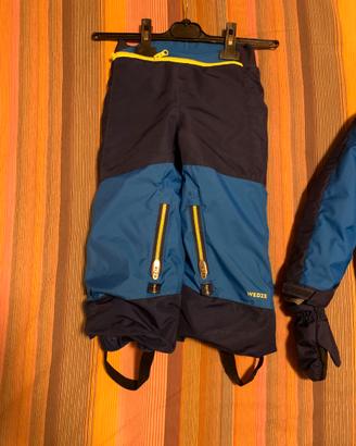 Tuta sci bambino Wedze 580 azzurra, taglia 3-4anni