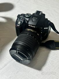 Nikon d5300 con 18-105 Vr borsa 2 batterie origina