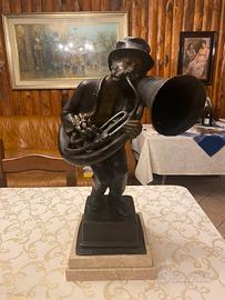 Scultura in bronzo L'Usignolo - Achille D'Orsi