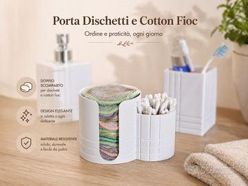 Porta dischetti cotone e cotton fioc