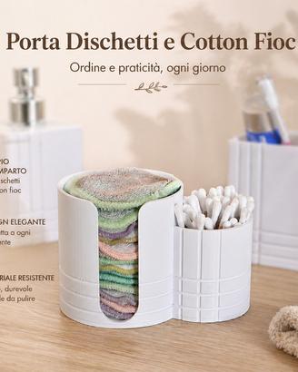 Porta dischetti cotone e cotton fioc