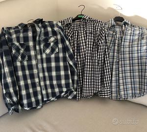 Stock tre camicie ragazzo 12/14 anni manica lunga