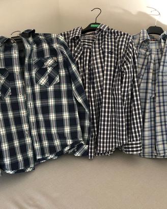 Stock tre camicie ragazzo 12/14 anni manica lunga