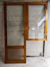 Portafinestra e finestra in alluminio