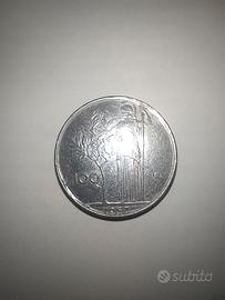 Moneta da 100 lire anno 1957 Dea Minerva