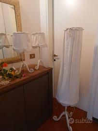 tris lampade bianche da camera stile provenzale a 