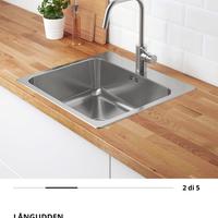Lavello e ribinetto inox IKEA valore nuovo 170euro